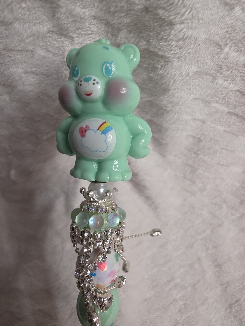 Handmade CAREBEAR Mint Green Pen